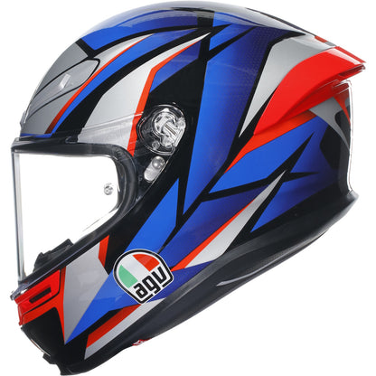 AGV K6-S Slashcut Black Blue Red Full Face Helmet