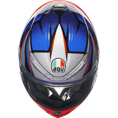 AGV K6-S Slashcut Black Blue Red Full Face Helmet