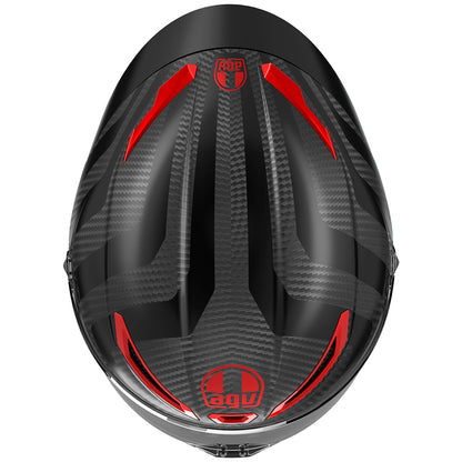 AGV Pista GP-RR ECE 22.06 Intrepido Carbon Black Red