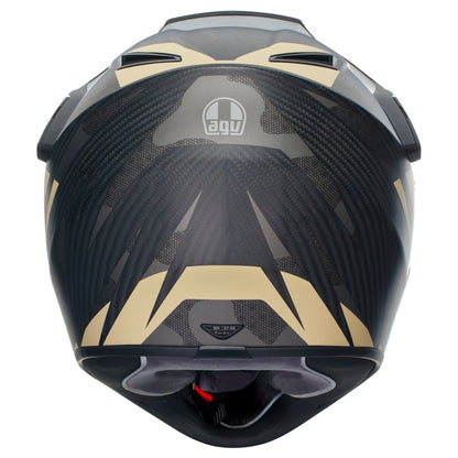 AGV AX9 ECE 22.06 Steppa Carbon Grey Sand