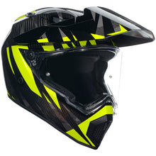 AGV AX9 ECE 22.06 Steppa Carbon Grey Fluorescent Yellow