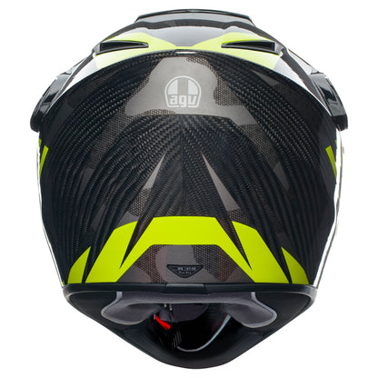 AGV AX9 ECE 22.06 Steppa Carbon Grey Fluorescent Yellow