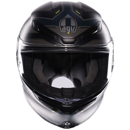 AGV K6-S Enhance Matt Grey Fluorescent Yellow Full Face Helmet