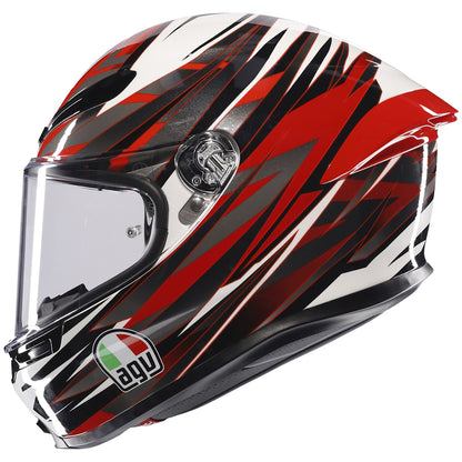 AGV K6-S Reeval White Red Grey Full Face Helmet