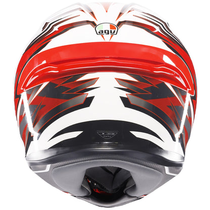 AGV K6-S Reeval White Red Grey Full Face Helmet