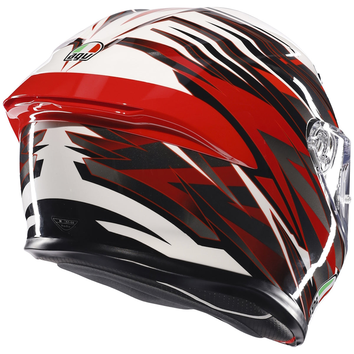 AGV K6-S Reeval White Red Grey Full Face Helmet