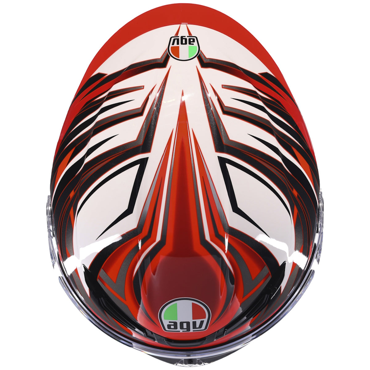 AGV K6-S Reeval White Red Grey Full Face Helmet