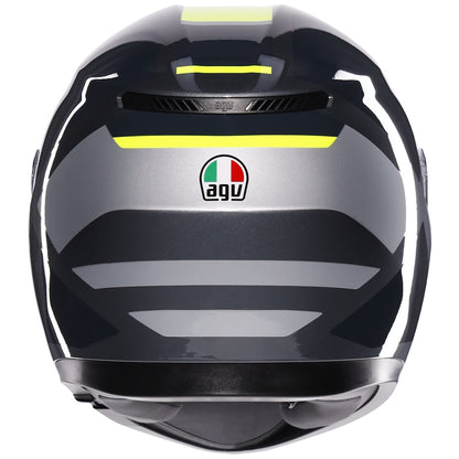 AGV K3 ECE 22.06 Shade Grey Fluorescent Yellow Full Face Helmet