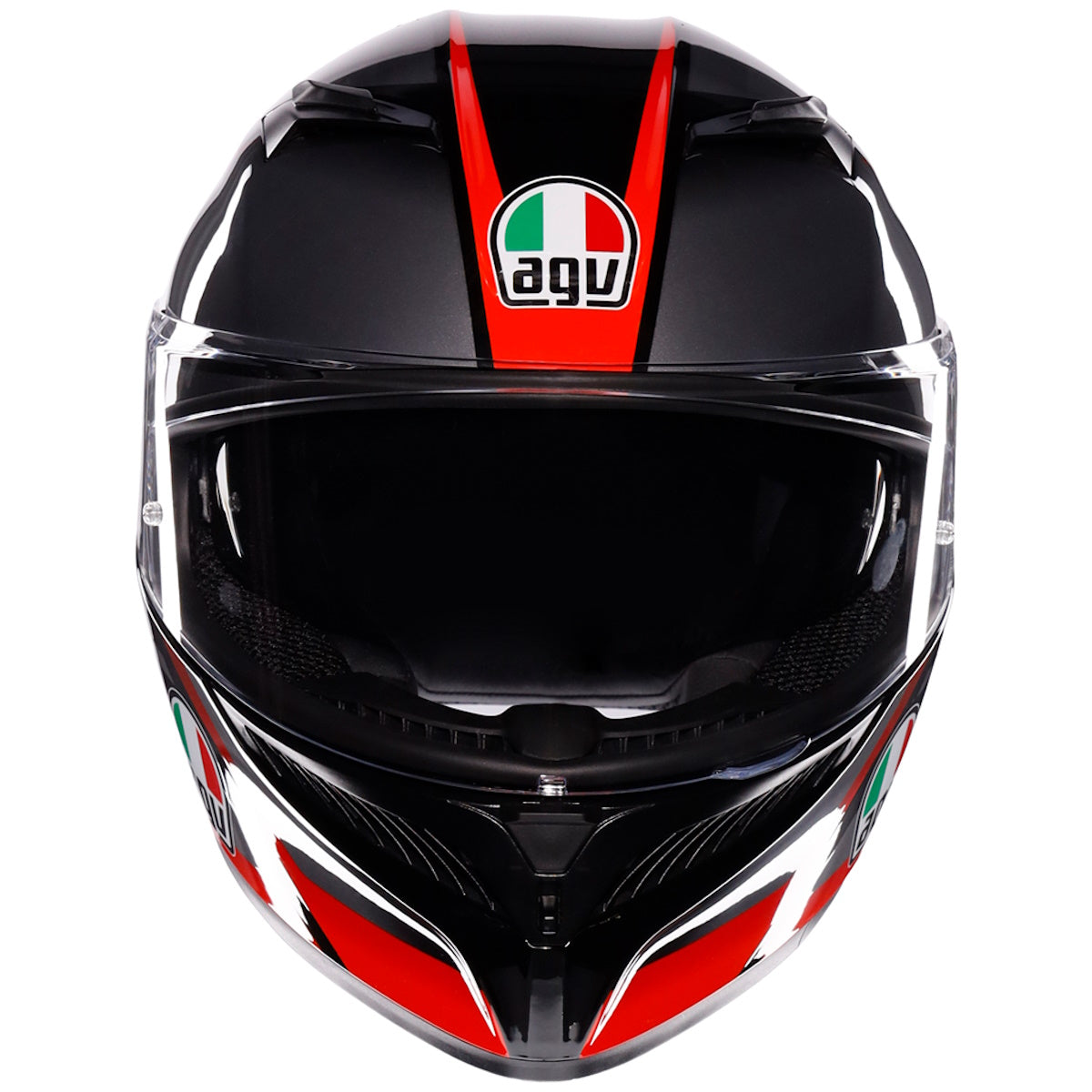 AGV K3 ECE 22.06 Striga Matt Black Grey Red Full Face Helmet