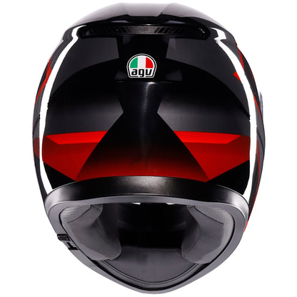 AGV K3 ECE 22.06 Striga Matt Black Grey Red Full Face Helmet