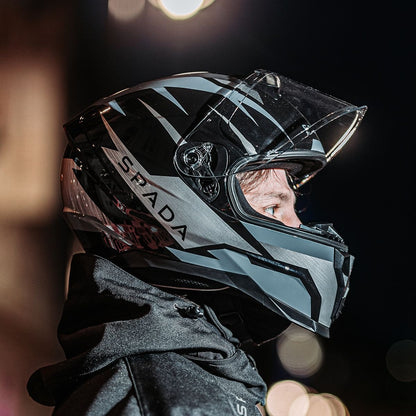 Spada Raiden 2 Thunder Black Grey Full Face Helmet