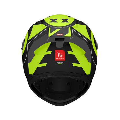 MT Braker SV Inox A3 Matt Black Yellow Full Face Helmet