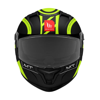 MT Braker SV Inox A3 Matt Black Yellow Full Face Helmet