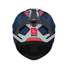 MT Braker SV Zebra C7 Matt Black Blue Full Face Helmet