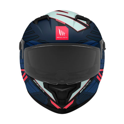 MT Braker SV Zebra C7 Matt Black Blue Full Face Helmet