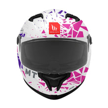 MT Braker Crash SV A8 Matt White Pink Purple Full Face Helmet