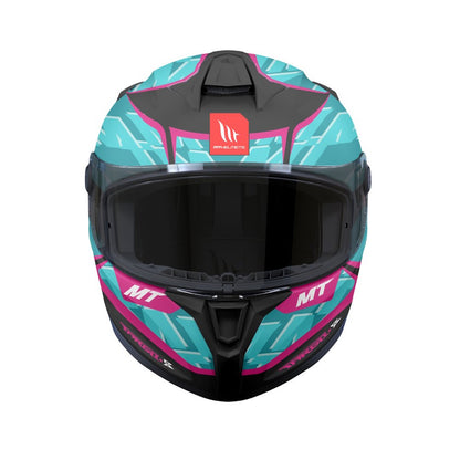 MT Targo S Surt C8 Matt Black Blue Purple Full Face Helmet