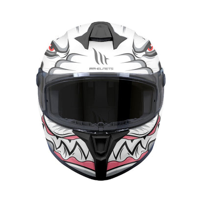MT Targo S Toby AO Gloss White Full Face Helmet