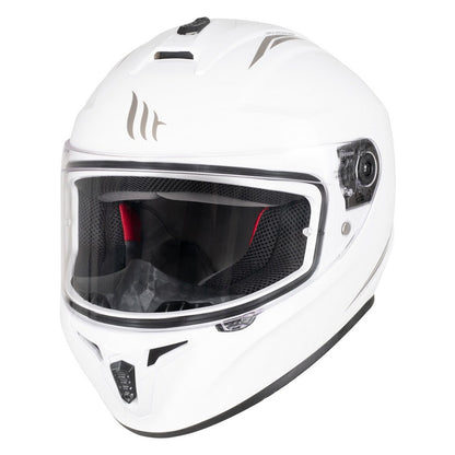 MT Draken Gloss Pearl White Full Face Helmet