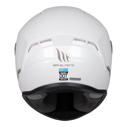 MT Draken Gloss Pearl White Full Face Helmet