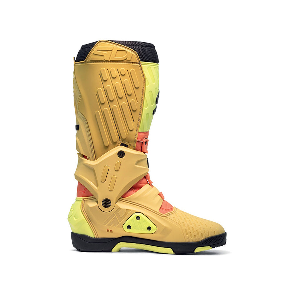Sidi Crossair CE Motocross Boots Gold Lime