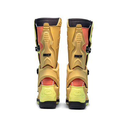 Sidi Crossair CE Motocross Boots Gold Lime