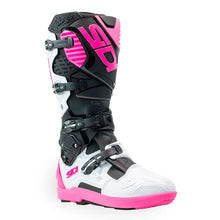 Sidi Crossfire 3 SRS CE Motocross Boots Black White Pink