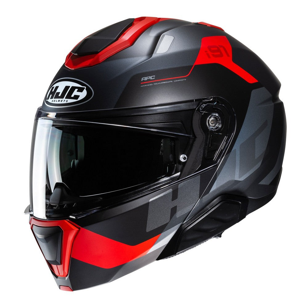 HJC I91 Carst MC1SF Red Flip Front Helmet