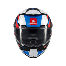 MT Thunder 4 Lumin A7 Gloss White Blue Red Full Face Helmet