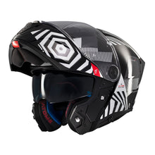 MT Atom 2 Strange B2 Gloss Black Flip Front Helmet