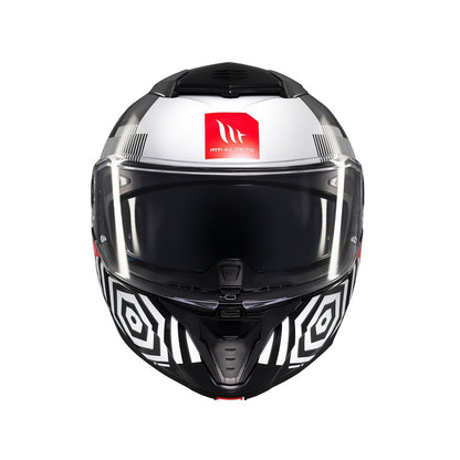 MT Atom 2 Strange B2 Gloss Black Flip Front Helmet