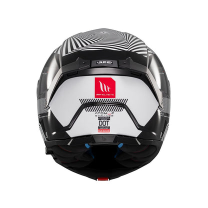 MT Atom 2 Strange B2 Gloss Black Flip Front Helmet