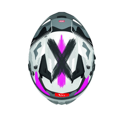 MT Braker Crossover A8 Matt Pink Full Face Helmet