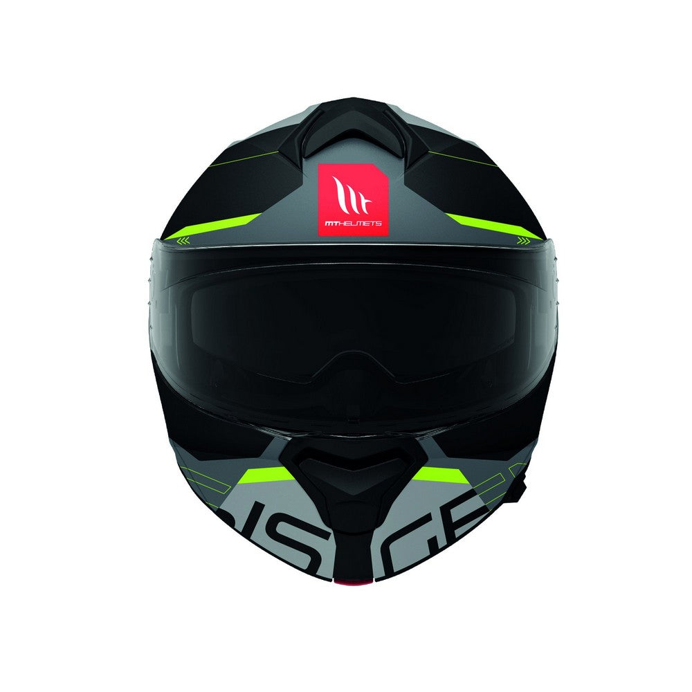 MT Genesis Atempo B3 Gloss Fluo Flip Front Helmet
