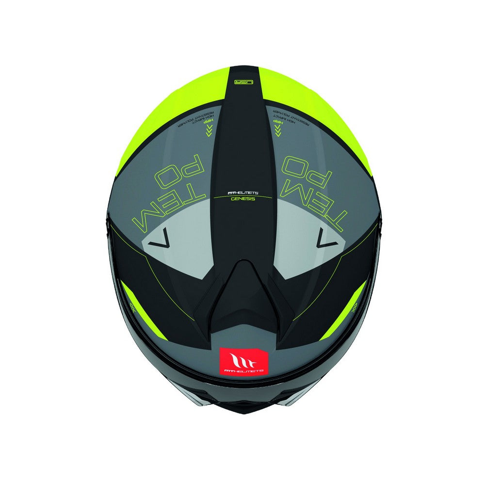 MT Genesis Atempo B3 Gloss Fluo Flip Front Helmet