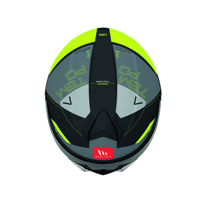 MT Genesis Atempo B3 Gloss Fluo Flip Front Helmet