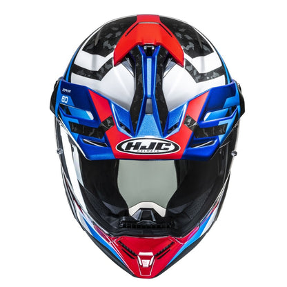 HJC RPHA 60 Dakar MC21 White Red Blue Dual Sport Helmet