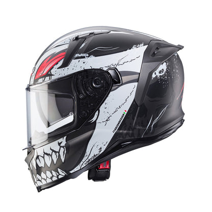Caberg Avalon X Punk Matt Grey Black Red Full Face Helmet