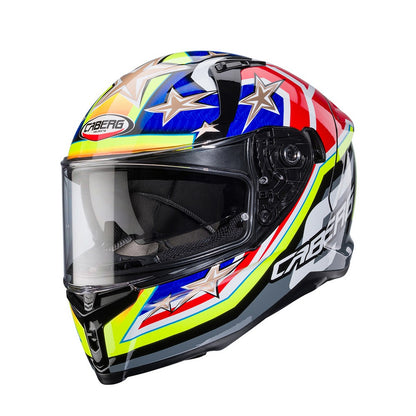 Caberg Avalon X Track Black Yellow Red Blue Full Face Helmet