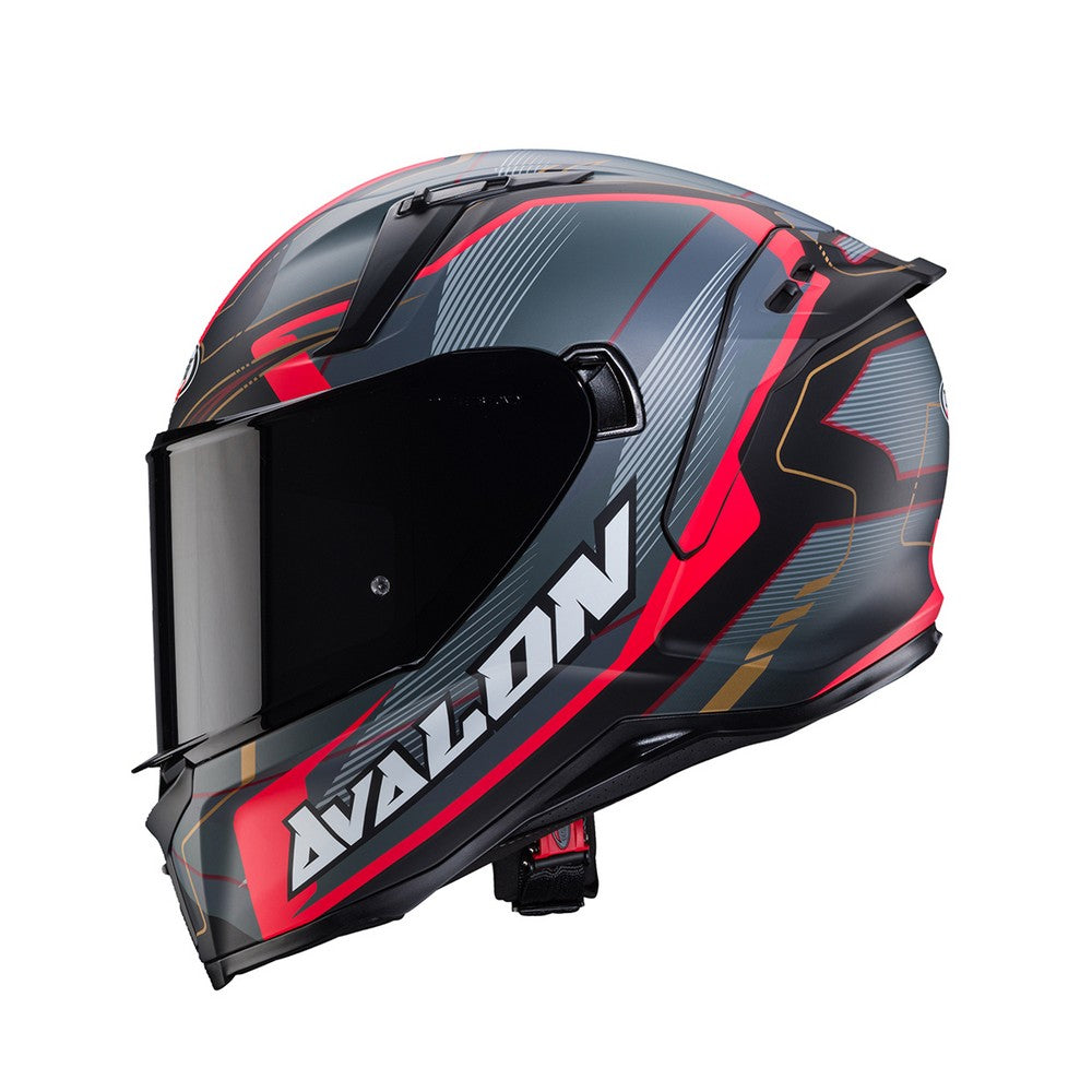 Caberg Avalon X Optic Black Grey Red Full Face Helmet