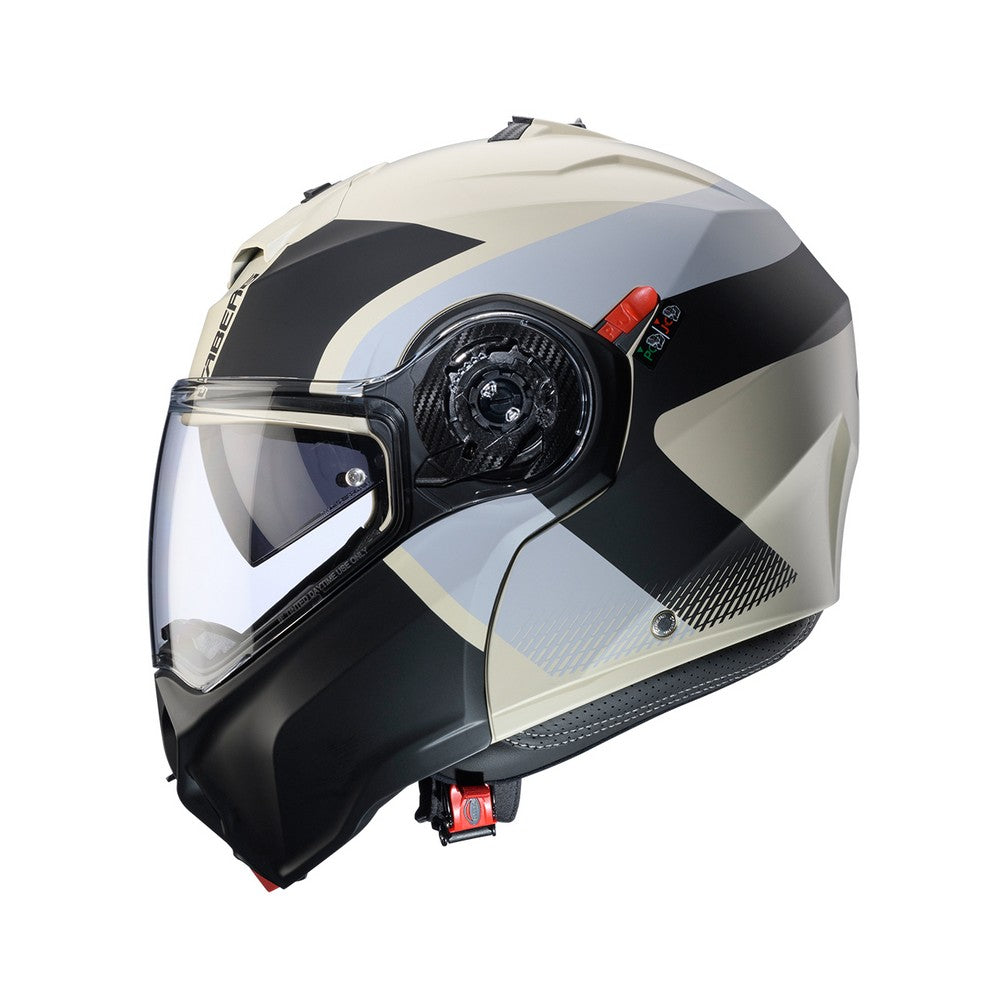Caberg Duke Evo Indy Matt Sand Black Grey Flip Front Helmet