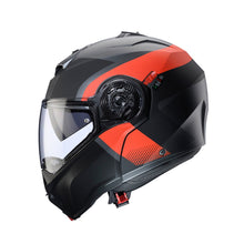 Caberg Duke Evo Indy Matt Gun Metal Red Fluo Black Flip Front Helmet