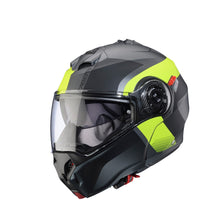 Caberg Duke Evo Indy Matt Gun Metal Yellow Fluo Black Flip Front Helmet