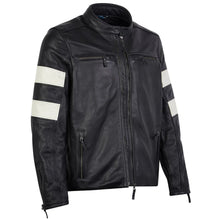 Spada Hanzo Leather Jacket Black Ivory