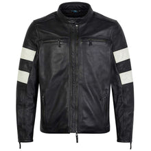 Spada Hanzo Leather Jacket Black Ivory