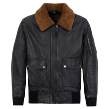 Spada Turbine Leather Bomber Jacket Black