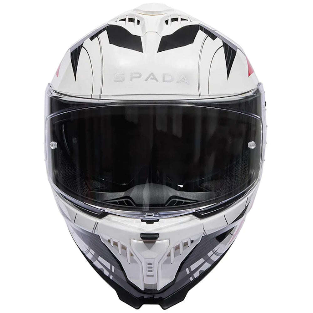 Spada SP18 Strike White Black Red Full Face Helmet