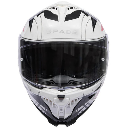 Spada SP18 Strike White Black Red Full Face Helmet
