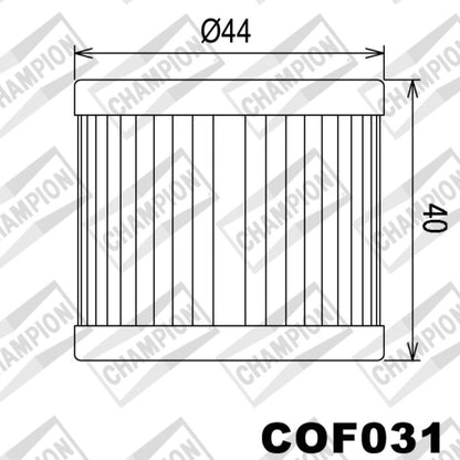 COF031 Champion Oil Filter Paper