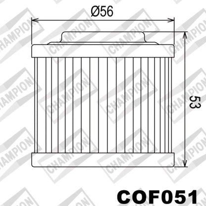 COF051 Champion Oil Filter Paper